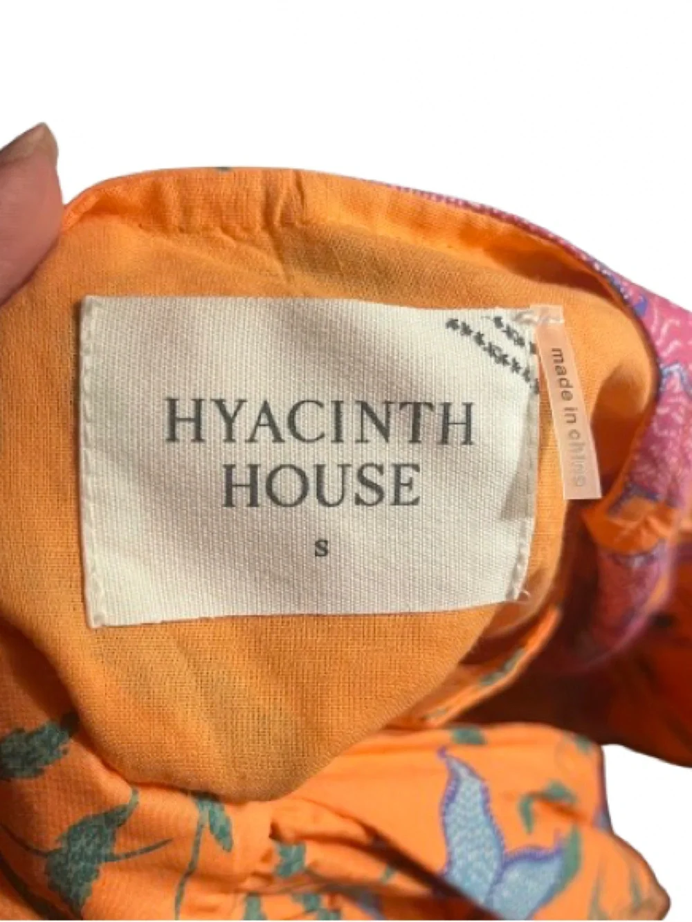 EUC Tuckernuck Hyacinth House Orange Floral Cisco Tiered Maxi Dress Small